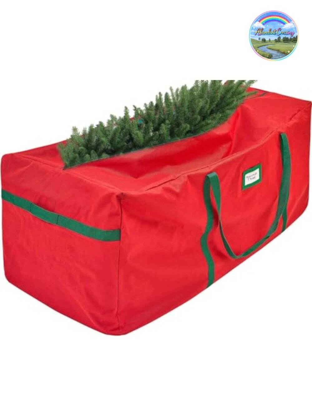 Heavy Duty 600D Oxford Christmas Tree Storage Bag Fits 9Ft Foldable